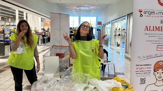 Raccolta alimentare con Angeli in Moto (Casal del Marmo)