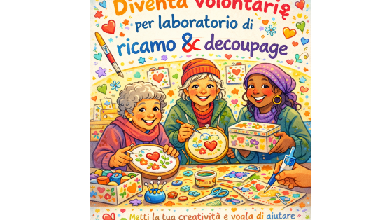 Laboratorio ricamo e decoupage