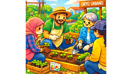 Laboratorio di cura del verde e orto urbano