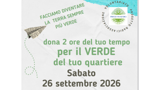 Facciamo diventare la terra sempre più verde